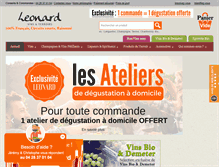 Tablet Screenshot of leonard-vins-et-terroirs.com